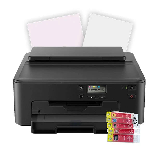 Canon TS702 Edible Inkjet Printer Bundle with Wafer Paper & Edible Ink Cartridges Q1278