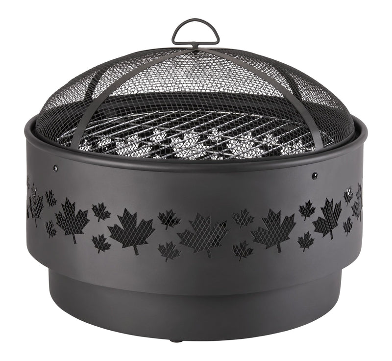Brome Round Outdoor Wood Firepit, 24-in Z0438