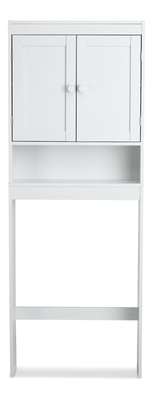Orleans 2-Door Over-The-Toilet Spacesaver Bathroom Storage Cabinet, White Z3062