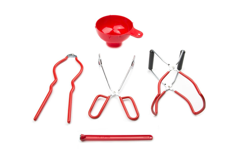 Run Canning Specialty Set, 5-pc, Plastic, Red H3540