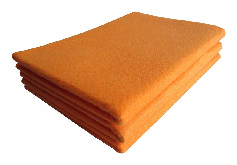 All-Purpose Machine Washable Synthetic Giant Shammy Towel, Orange, 3-pk K2940