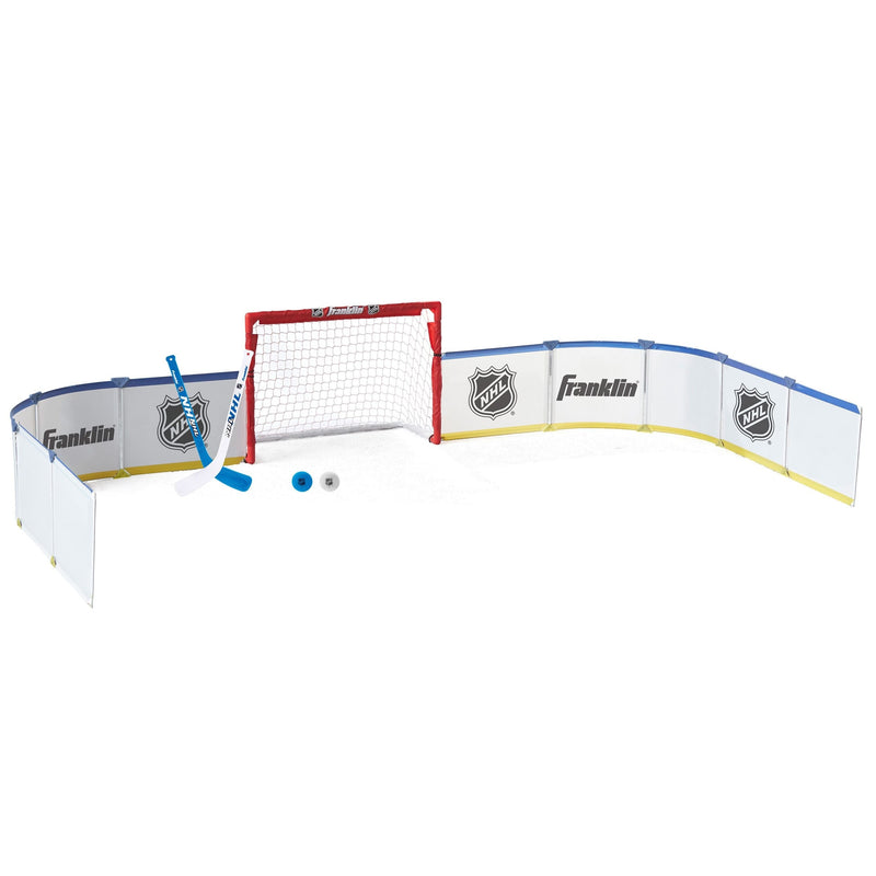 Franklin Mini Hockey Half Rink Set with Net, Sticks, Balls & Boards O0274
