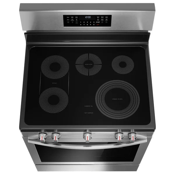 Gallery 30 in 5.3 cu ft. Stainless Steel Electric 5-Burner Range with Total Convection O1417