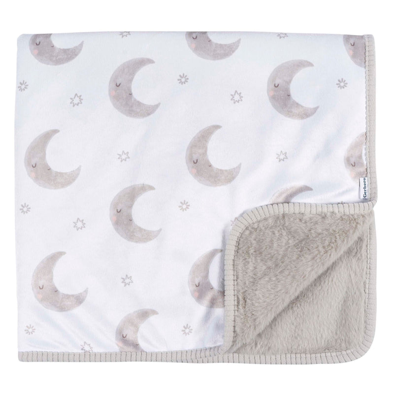 Childrenwear 2-Ply Celestial Moons Ultra-Soft Plush Blanket for Babies V2995