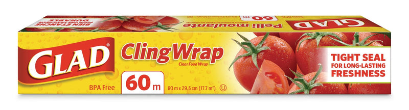 Cling Plastic Wrap, 196-ft, BPA-Free with Superior Seal for Freshness X0466
