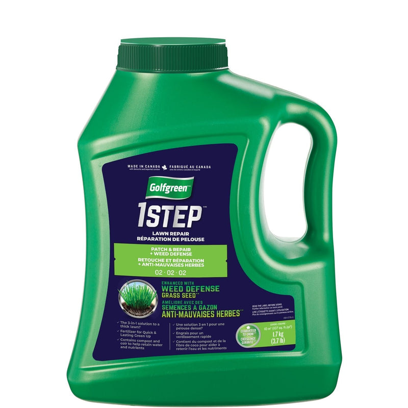 1-Step Patch & Repair + Weed Defense 02-02-02 Grass Seed, 1.7-kg M9632