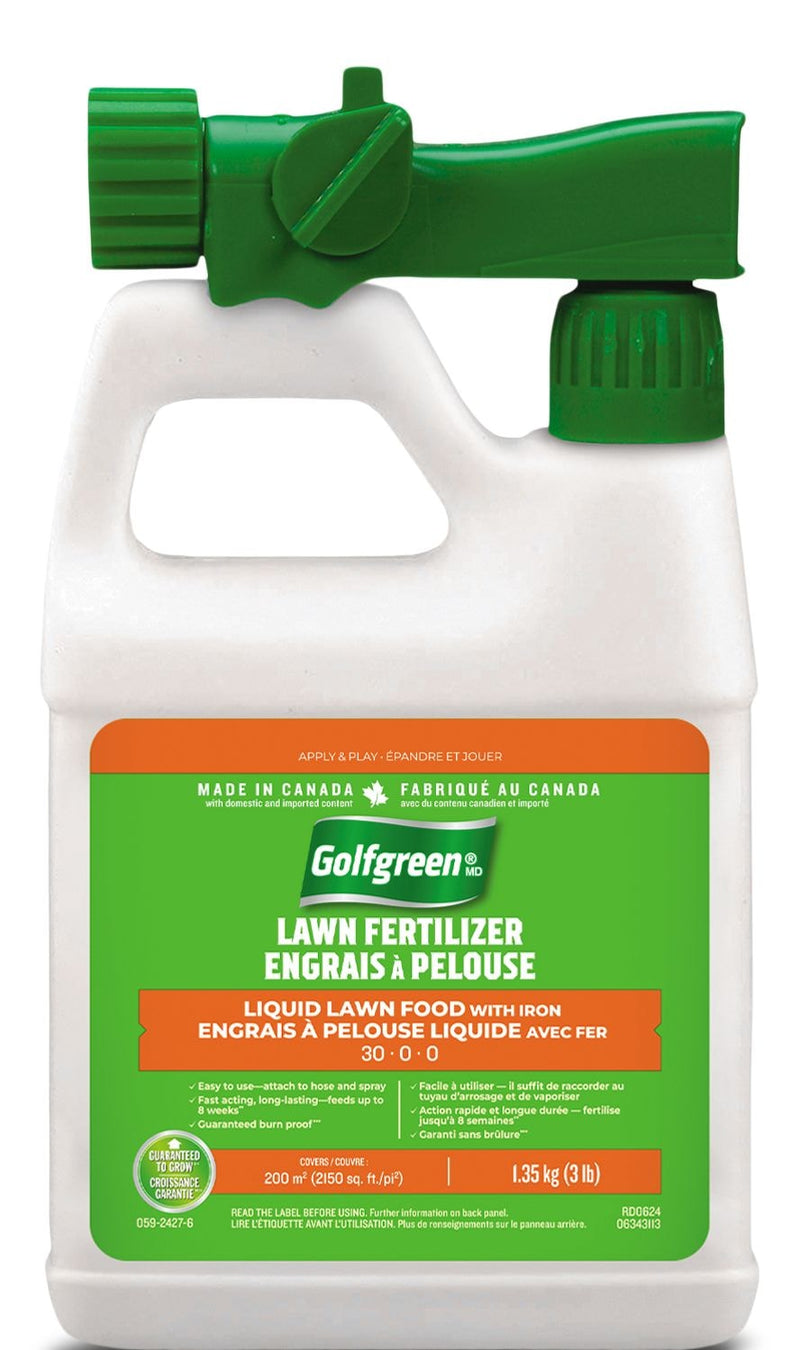 Liquid Lawn Fertilizer, 30-0-0, 1.35-kg W0278