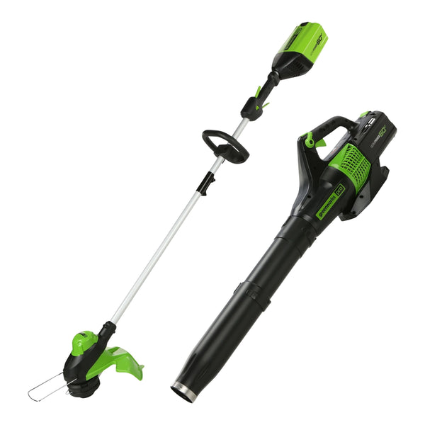 60V 13-in String Trimmer & 540CFM/140MPH Blower Combo Kit with 4.0Ah Battery & Charger R2662