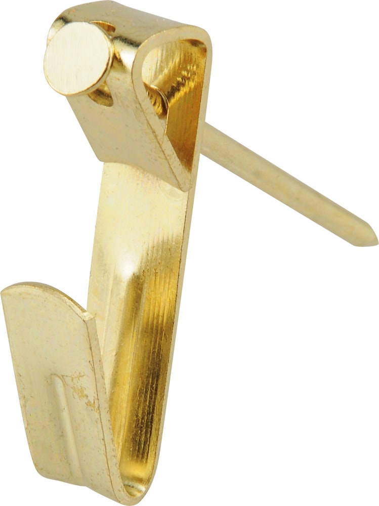 Conventional Picture Hanger, For DrywAll and Paster WAll, 100-lb Capacity, Brass Plated F8500