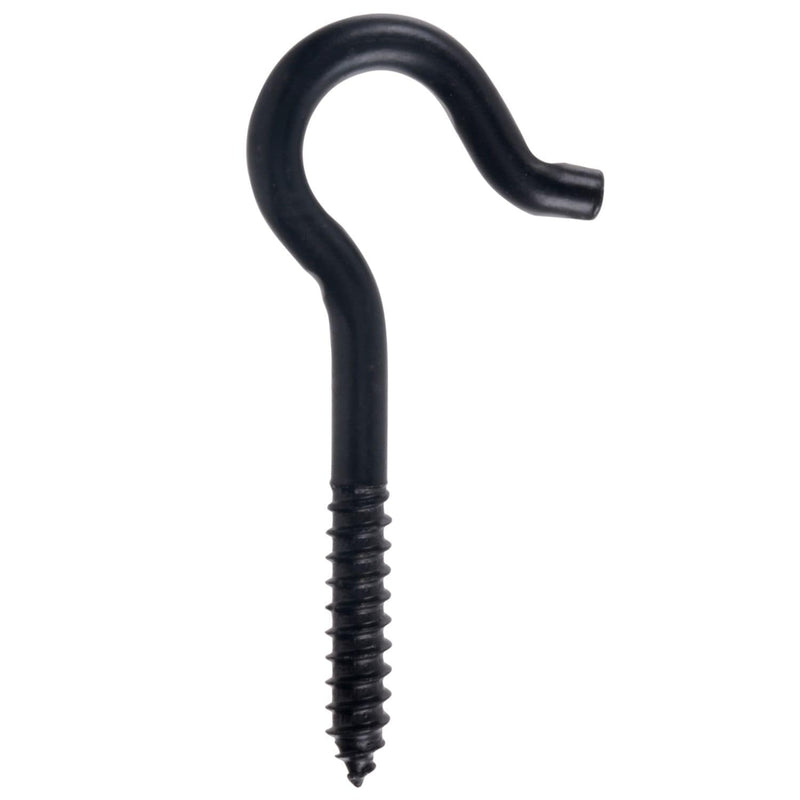 Screw Hook, 3/8 x 4-7/8-in, Black L7818