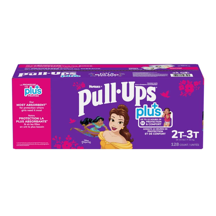 Huggies Pull-Ups Plus Training Pants 2T - 6T Girl P4998