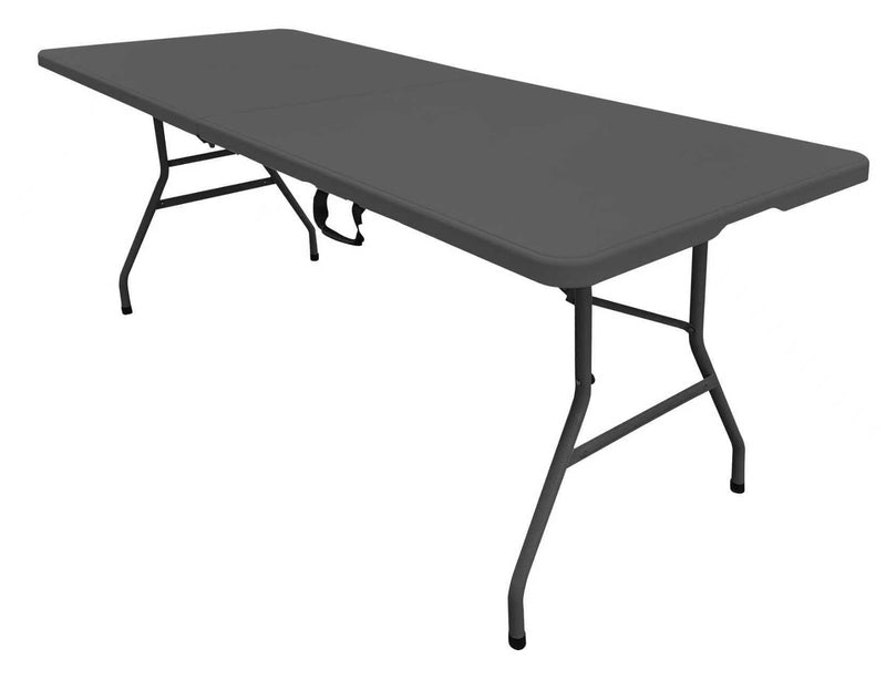 6' Folding Table, Black/Grey E8391