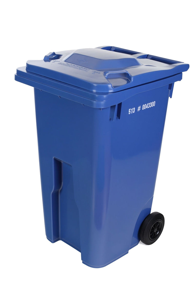 Mastercart 240-L Plastic Rectangular 8-in Wheeled Compost Bin/Recycling Bin/Garbage Can, Assorted Colours K8681
