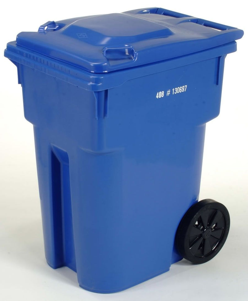 Mastercart Plastic Rectangular Wheeled Compost Bin/Recycling Bin/Garbage Can, Assorted Colours, 360-L O5846