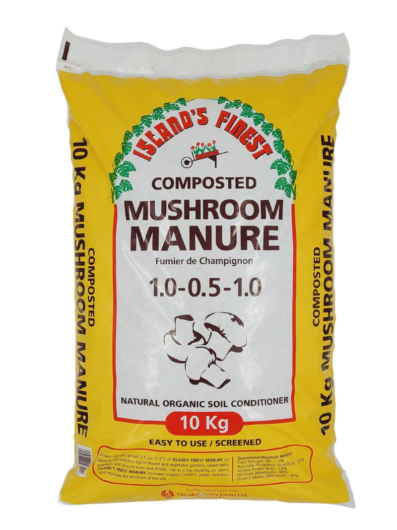 Composted Mushroom Manure, Natural Organic Soil Conditioner, 10-kg X9704