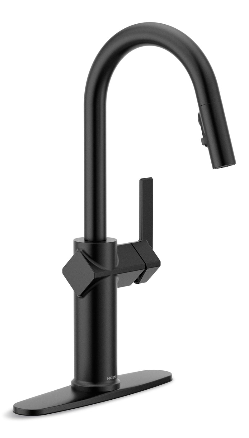 1-Handle Pull-Down Kitchen Faucet, Matte Black Z6199
