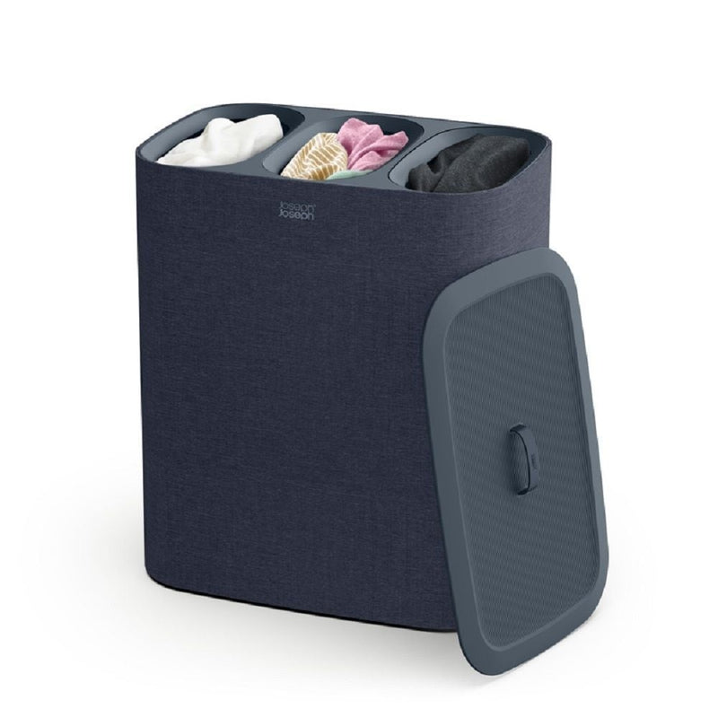 Tota Trio Laundry Hamper Separation Basket, Black, 90-L P1649