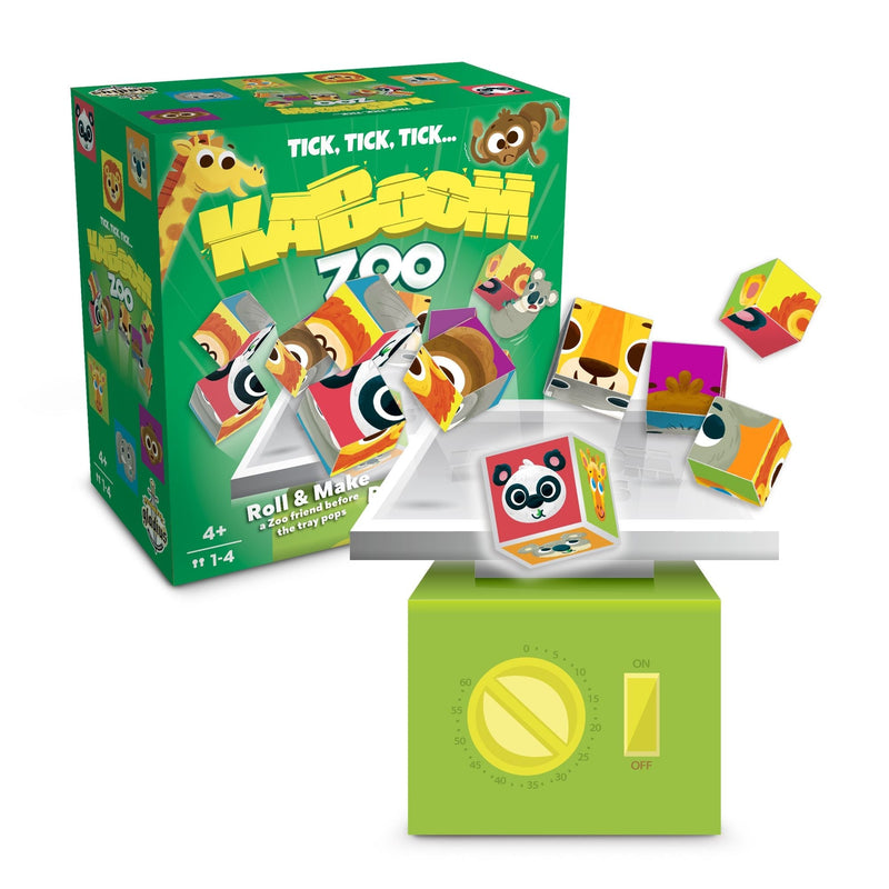 Kaboom Zoo Dice Rolling Game, Ages 4+ Y2261