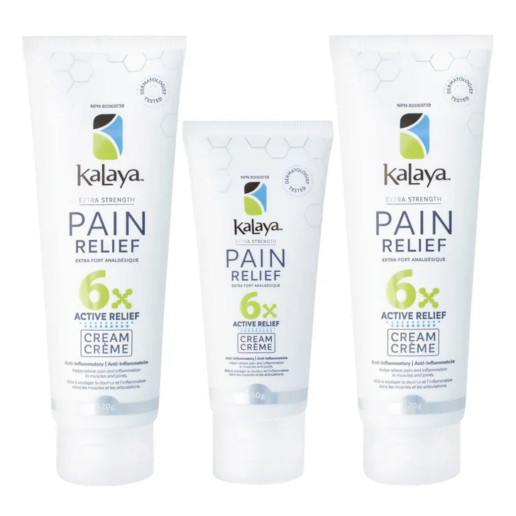 KaLaya 6x Extra Strength Pain Relief Cream, 2 x 120 g + 50 g X0108
