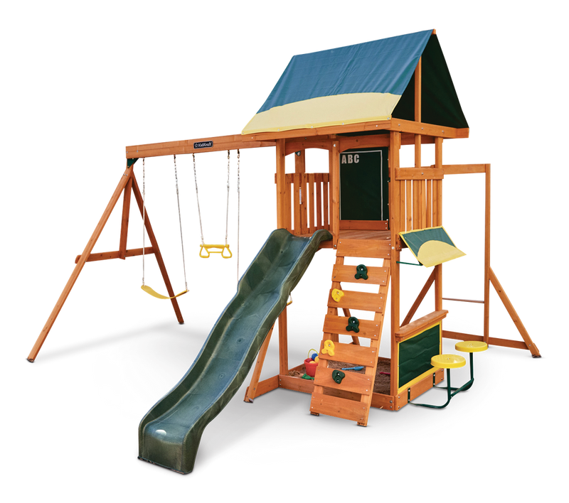 Brightside Outdoor Cedar Wooden Swing/Play Set, Ages 3-10 E8551