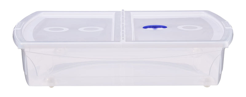 Shallow Under-the-Bed Storage Tote with Wheels N3948