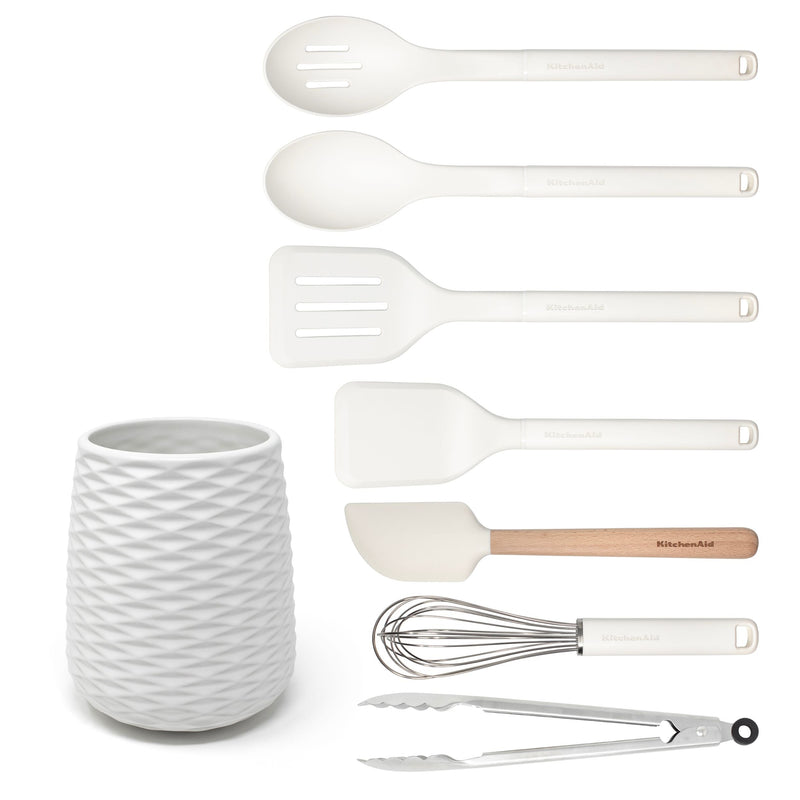 CLASSIC 8PC SET WITH CROCK, PROCELAIN K2851