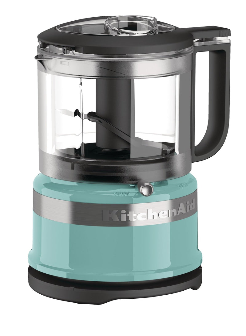 Compact 3.5 Cup Food Chopper/Mini Food Processor with Dishwasher Safe Parts, Aqua Sky J8008