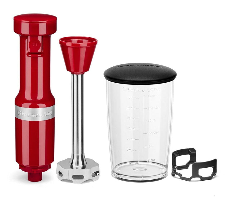Variable Speed Corded Hand Blender with Blending Jar, Empire Red V2389