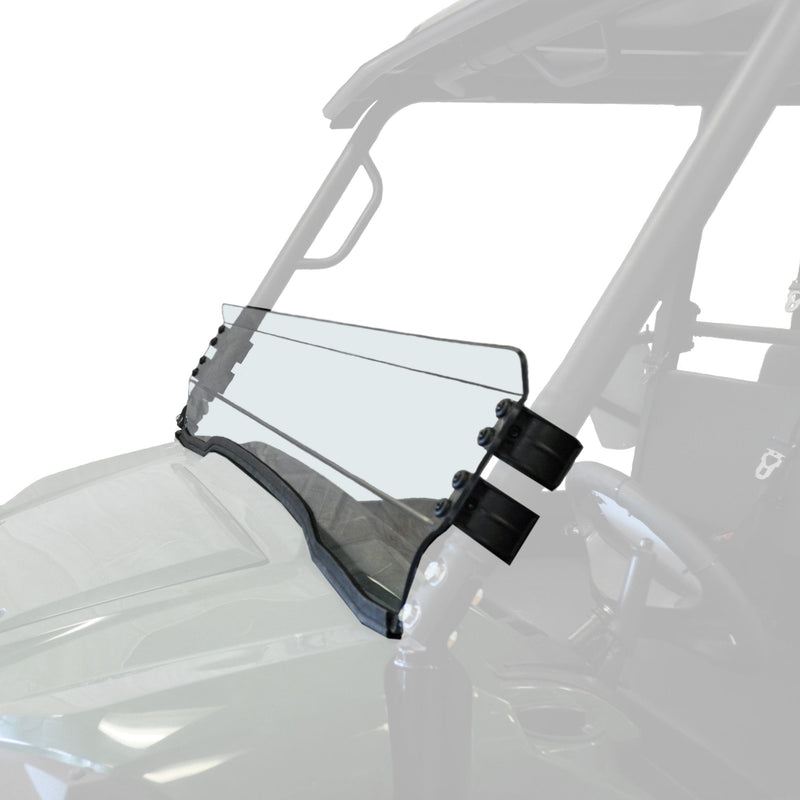 Uncoated Half Fixed Windshield, Mule PRO FX/T Z6414