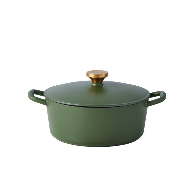 Deep Olive Tuscan Enamel/Cast Iron Dutch Oven, 4-qt S5976