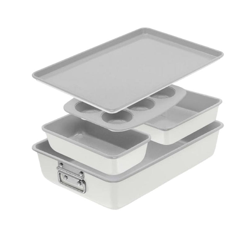 Premium Stackable Cream Non-Stick Bakeware Set, 5-pc U5046
