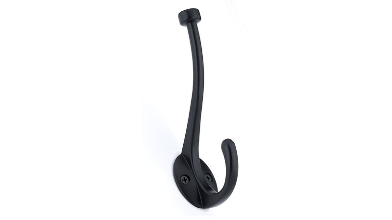 Large Traditional Double Hook, Matte Black E3887