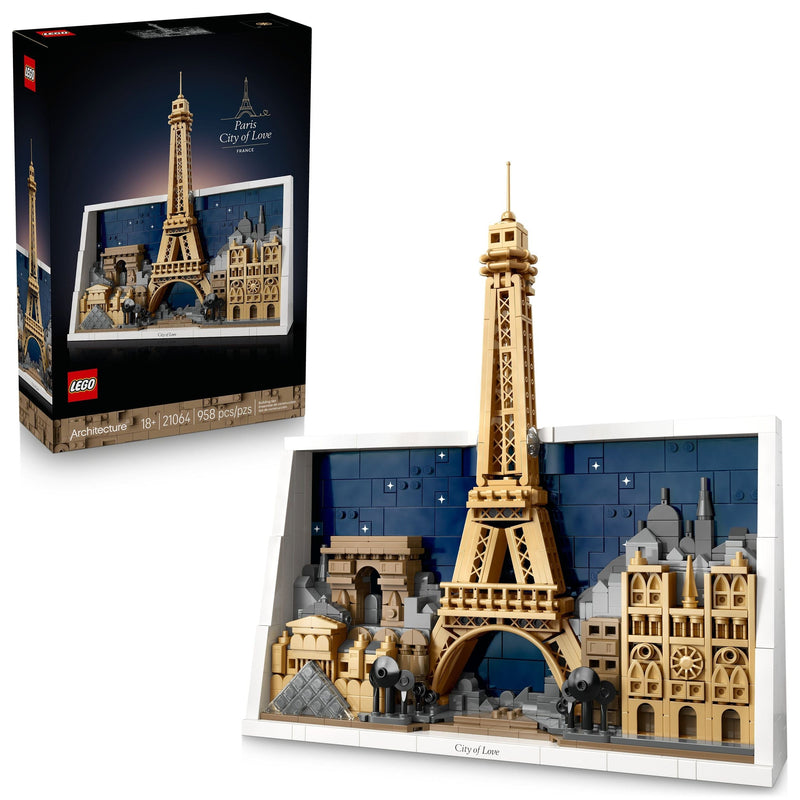 Architecture Landmarks Paris – City Of Love Building Set - 21064, 958-pcs, Ages 18+ R6104