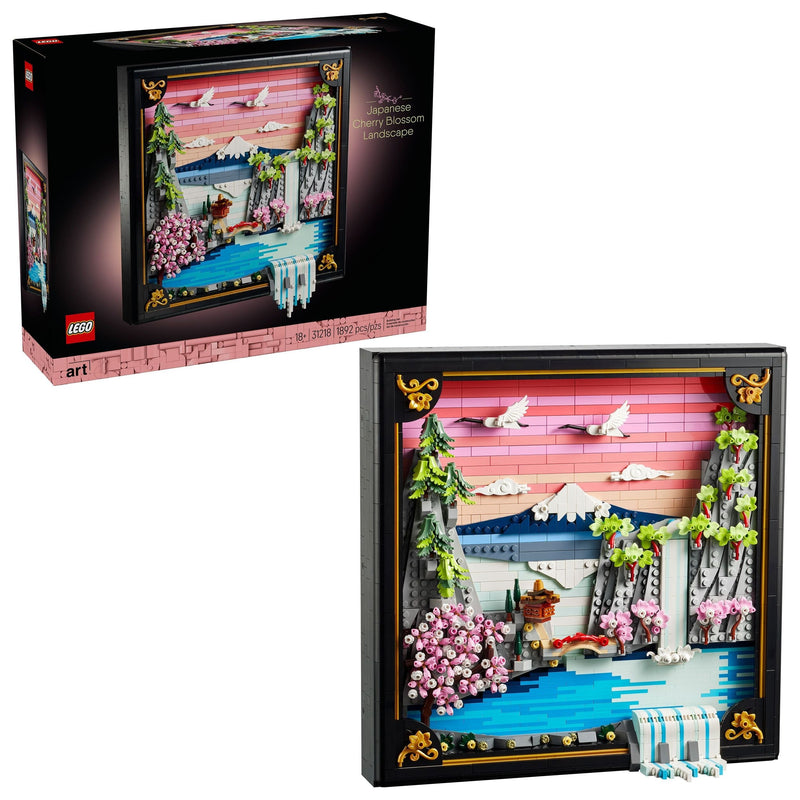 Art Japanese Cherry Blossom Landscape Framed 3D Art Building Set - 31218, 1892-pcs, Ages 18+ U0975