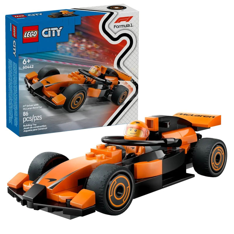 City 60442 F1 Driver with Race Car, 86-pc L6239