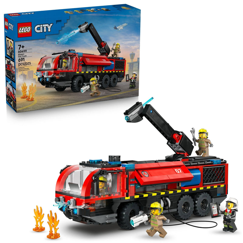 City Airport Fire Truck Building Set - 60499, 691-pcs, Ages 7+ E7897