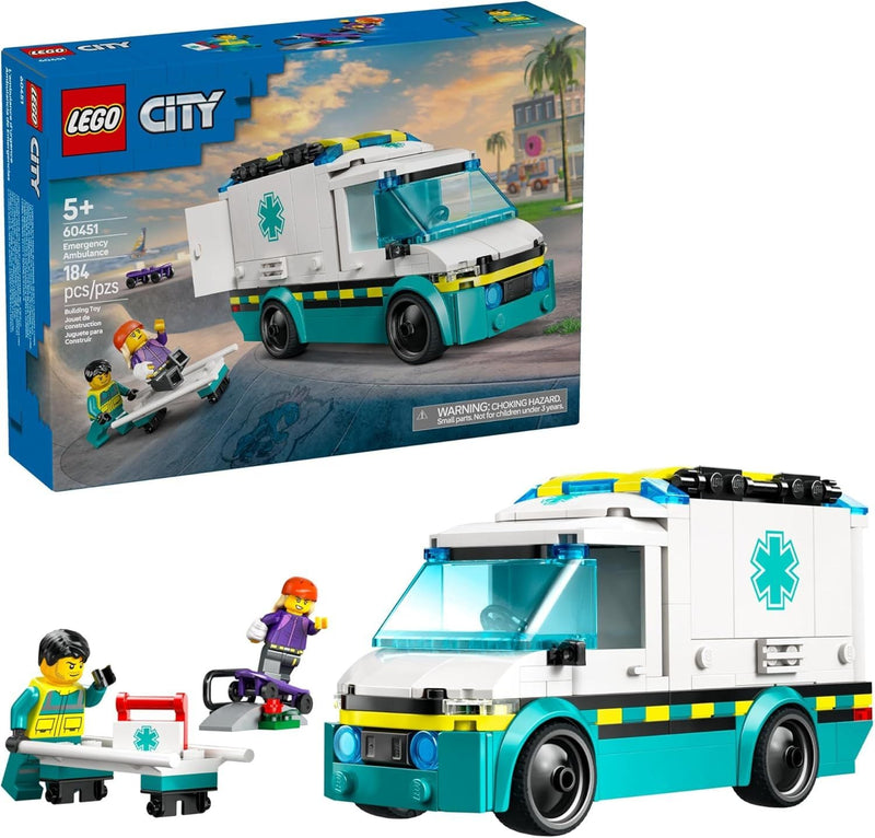 City Emergency Ambulance - 60451, 184-pcs, Ages 5+ V8507