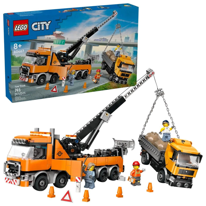 City Heavy-Duty Recovery Tow Truck with Crane - 60467, 793-pcs, Ages 8+ A1839