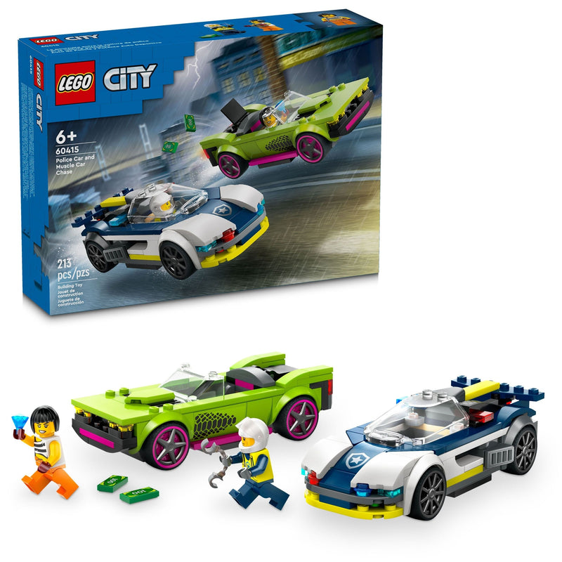 City Police Car and Muscle Car Chase - 60415, 213-pcs, Ages 6+ J7846