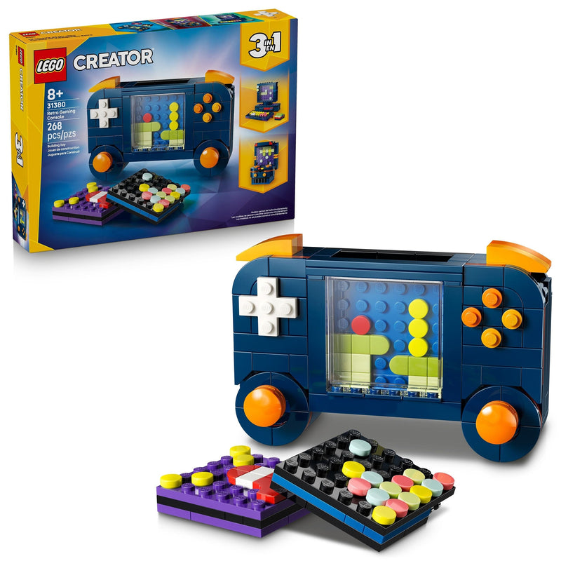 Creator 3-in-1 Retro Gaming Console Building Set - 31380, 268-pcs, Ages 8+ A3223