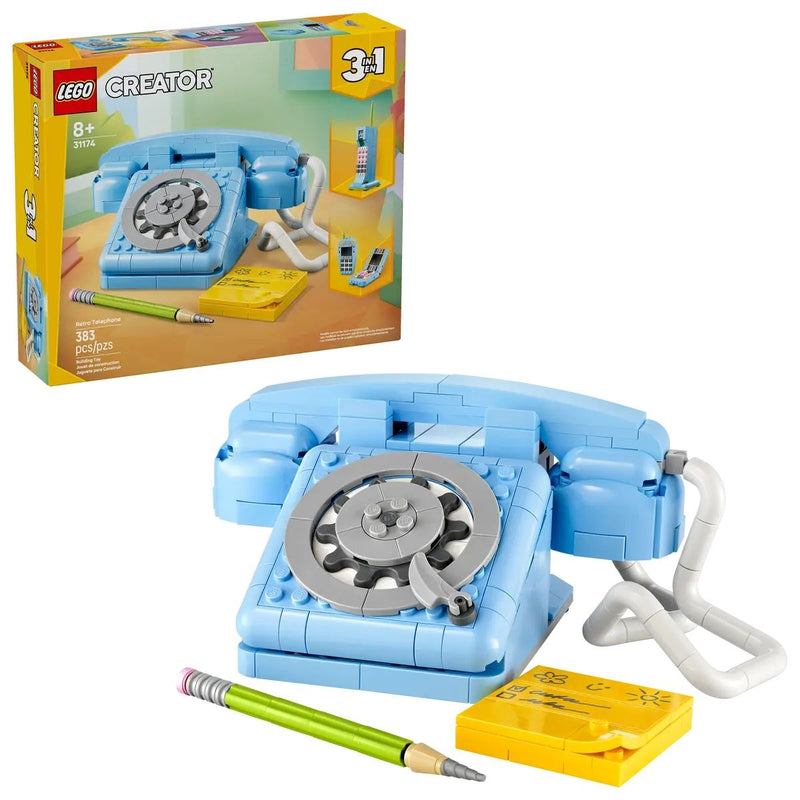 Creator 3-in-1 Retro Telephone - 31174, 383-pcs Ages 8+ A1113