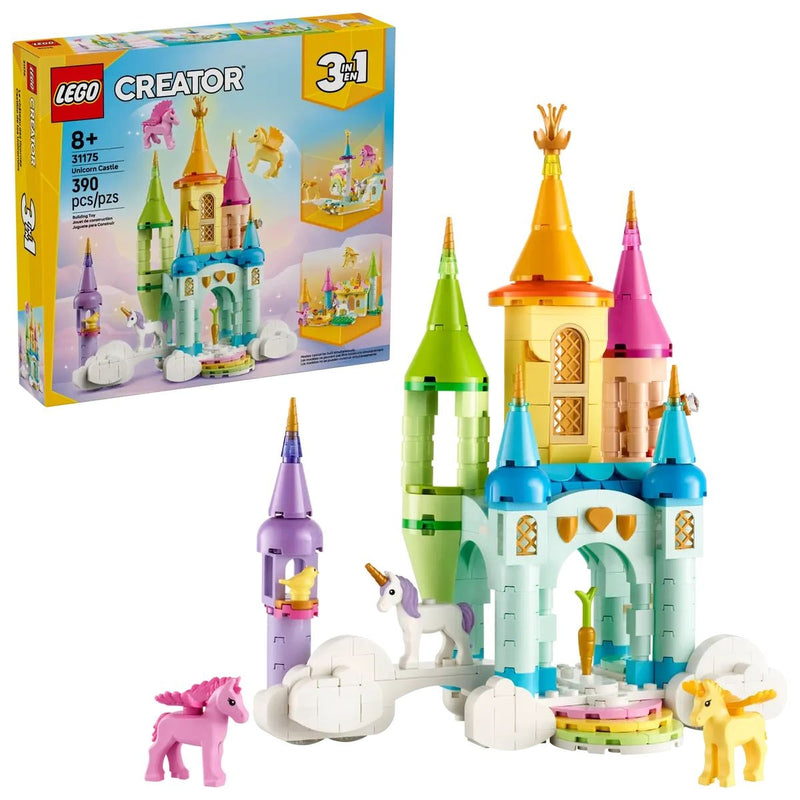 Creator 3-in-1 Unicorn Castle - 31175, 390-pcs, Ages 8+ W7685