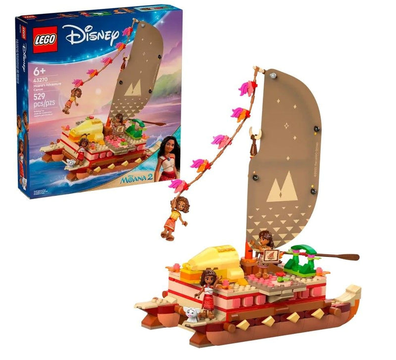 Princess Moana's Adventure Canoe - 43270, 529-pcs, Ages 6+ F1187