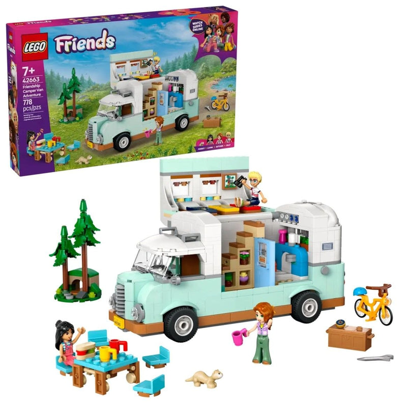 Friends Friendship Camper Van Adventure Set - 42663, 778-pcs, Ages 7+ B3744