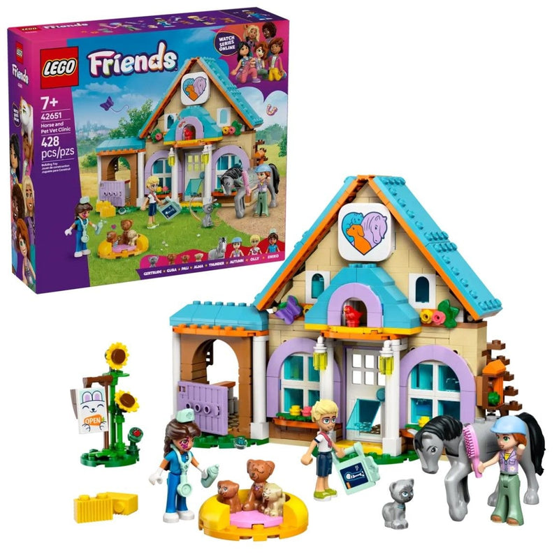 Friends Horse and Pet Vet Clinic Set - 42651, 428-pcs, Ages 7+ P9677