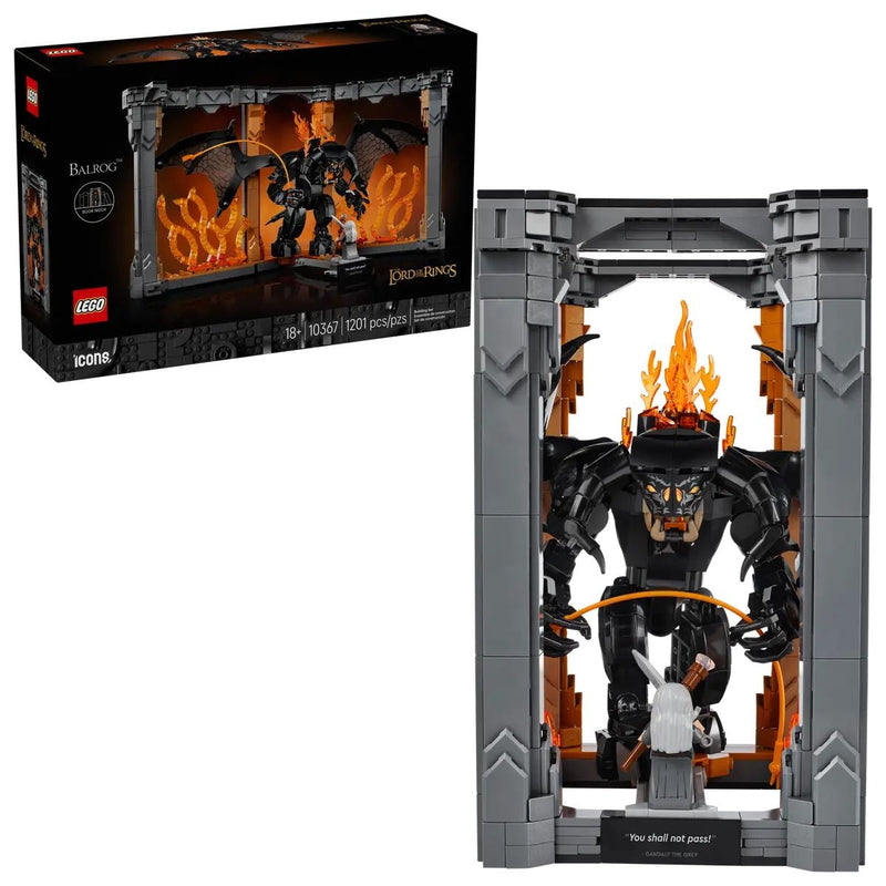 Icons The Lord of the Rings: Balrog Book Nook - 10367, 1201-pcs, Ages 18+ J2213