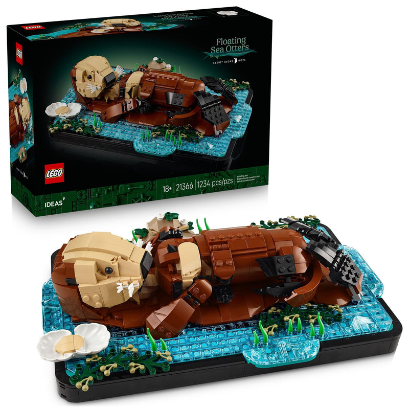 Ideas Floating Sea Otters Building Toy Set - 21366, 1234-pc, Ages 18+ Q7614