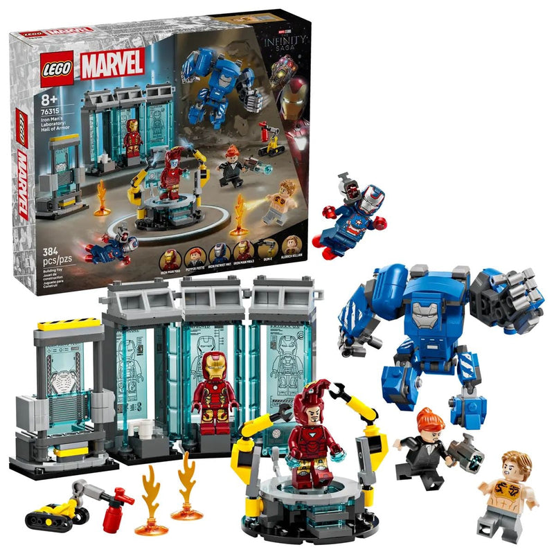 Marvel 76315 Iron Man's Laboratory: Hall of Armor, 384-pc B1587