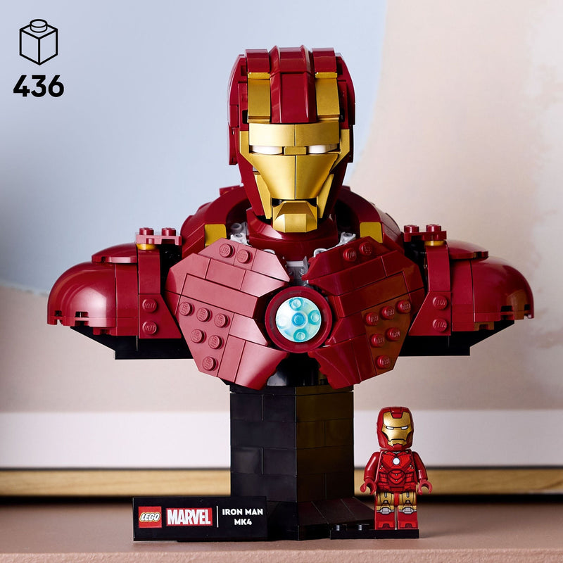 Marvel Iron Man MK4 Bust - 76327, 436-pcs, Ages 18+ J4269