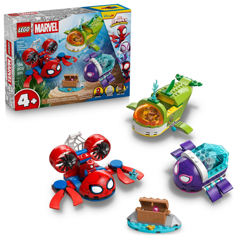 Marvel And His Amazing Friends: Underwater Vehicles - 11207, 154-pcs, Ages 4+ V4880